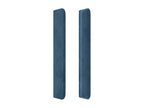 Headboard with wings, Dark Blue, 183x16x118/128 cm, Velvet