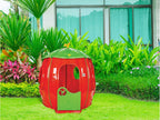 Strawberry-shaped plastic playhouse