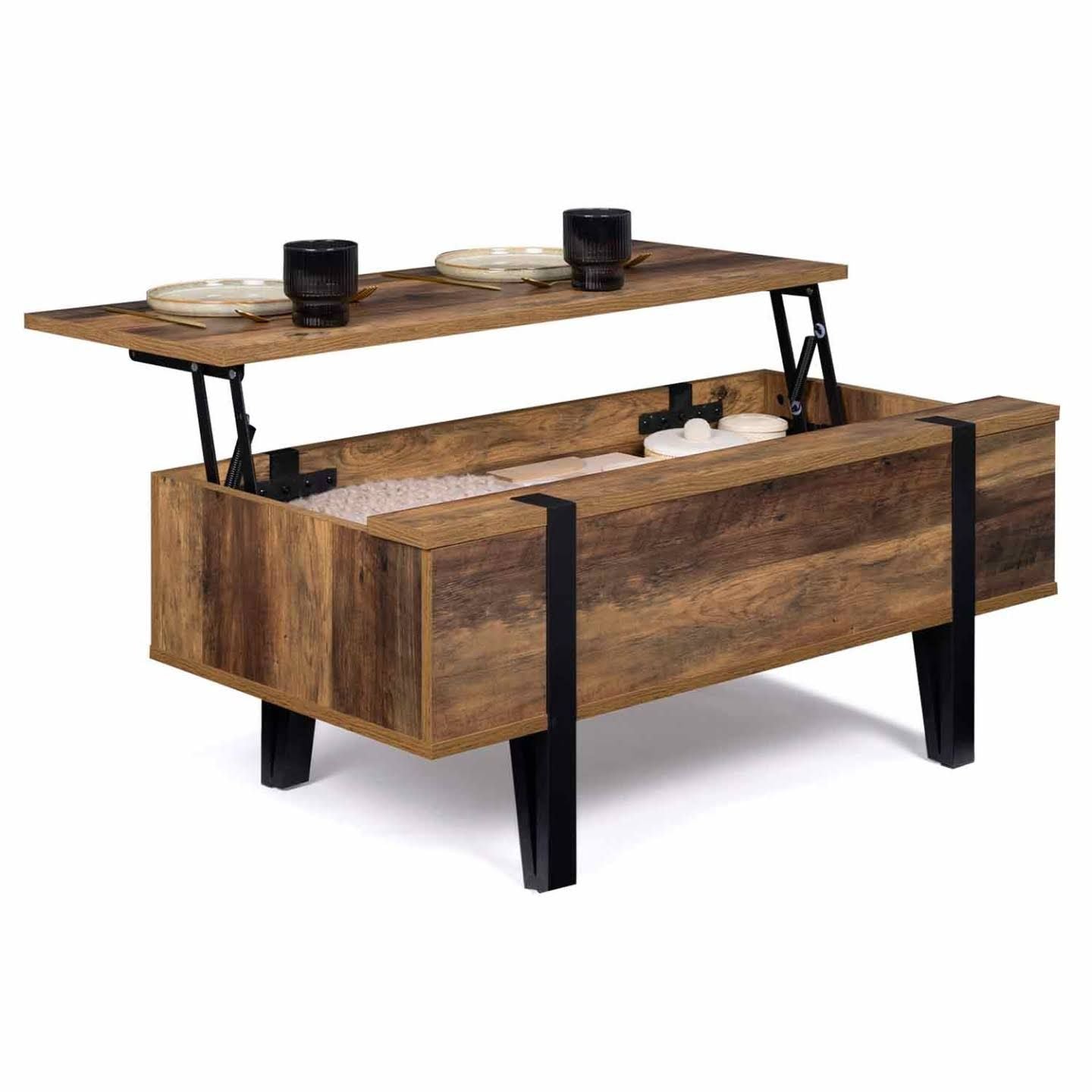Table - Wood/Black (4)
