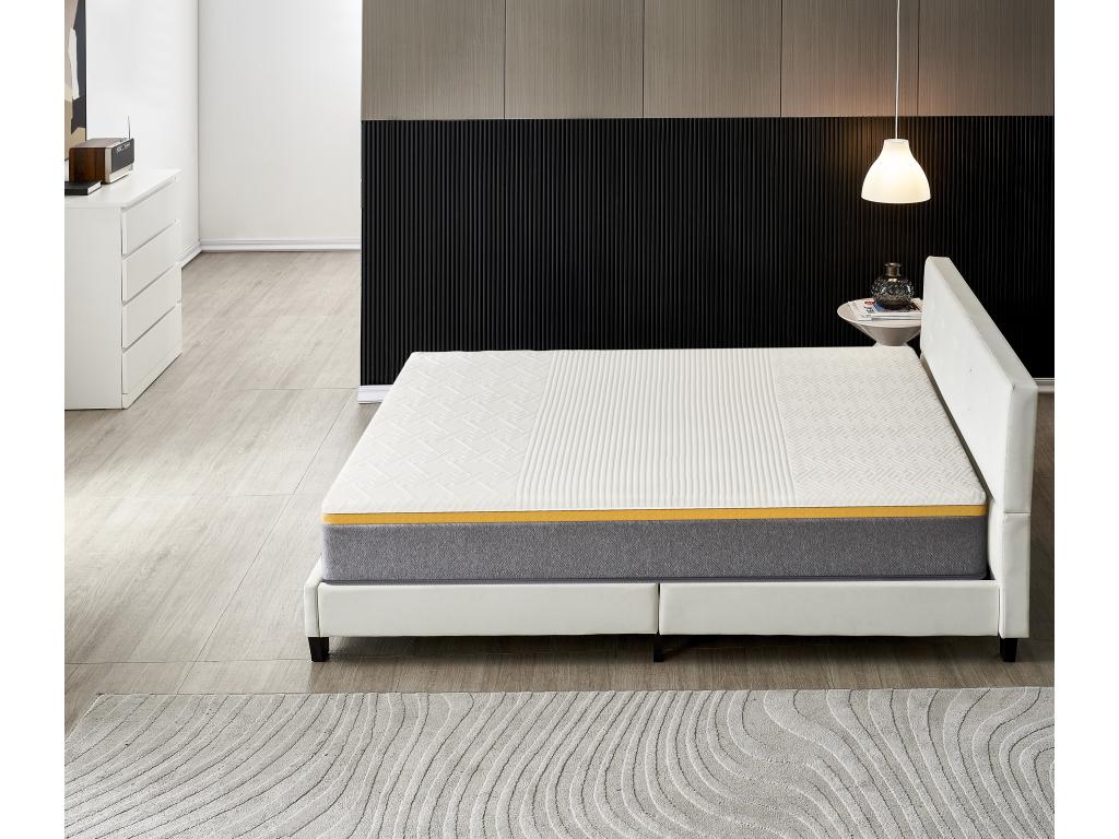 Mattress + Bed Set with Headboard 140*200 Cm, Yspilon Firm 28cm Thick