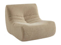 sweeek 1-seater alpaca-effect fabric chaise lounge