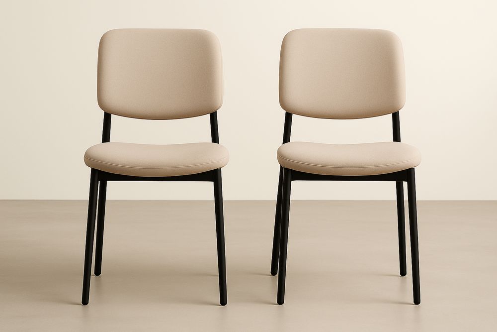 Chair Set - Beige/Black (1)