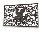 Rectangular Cast Iron Doormat, Brown, 64x39x2cm - Vintage Decor