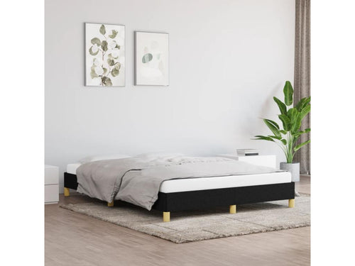 Black Bed Frame 140*200 cm Fabric