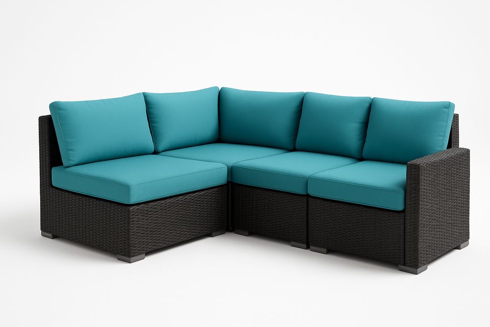Sofa - Blue/Black