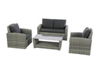 4-seater garden furniture set in woven resin by Mobiliercosy - Mobiliercosy