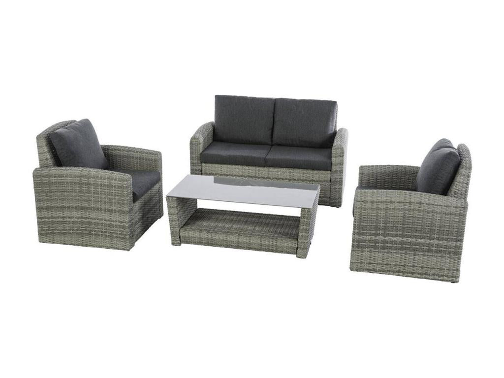 4-seater garden furniture set in woven resin by Mobiliercosy - Mobiliercosy