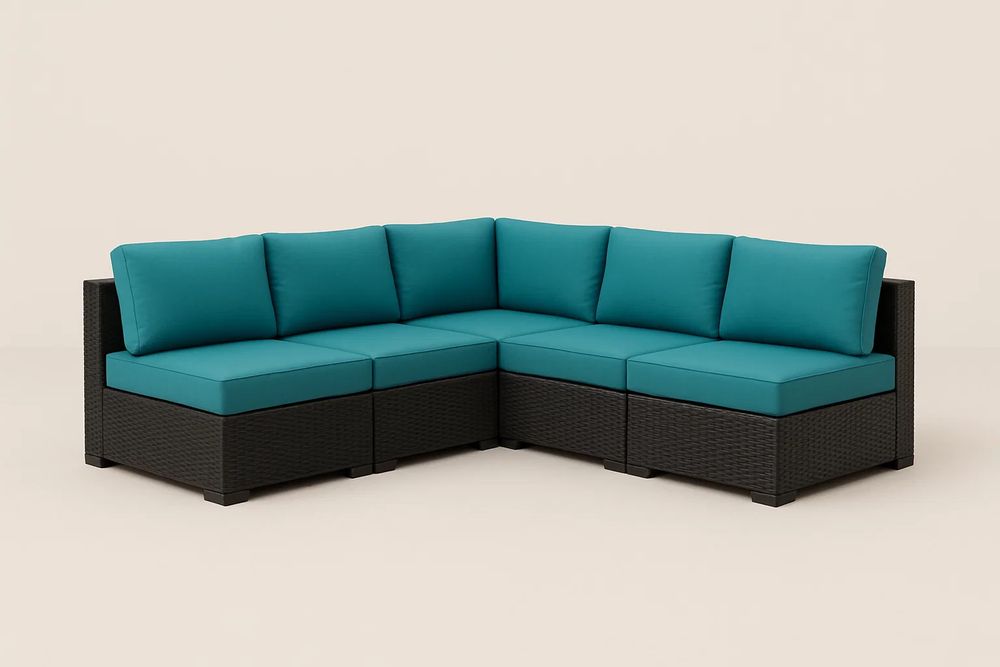 Sofa - Black/Turquoise