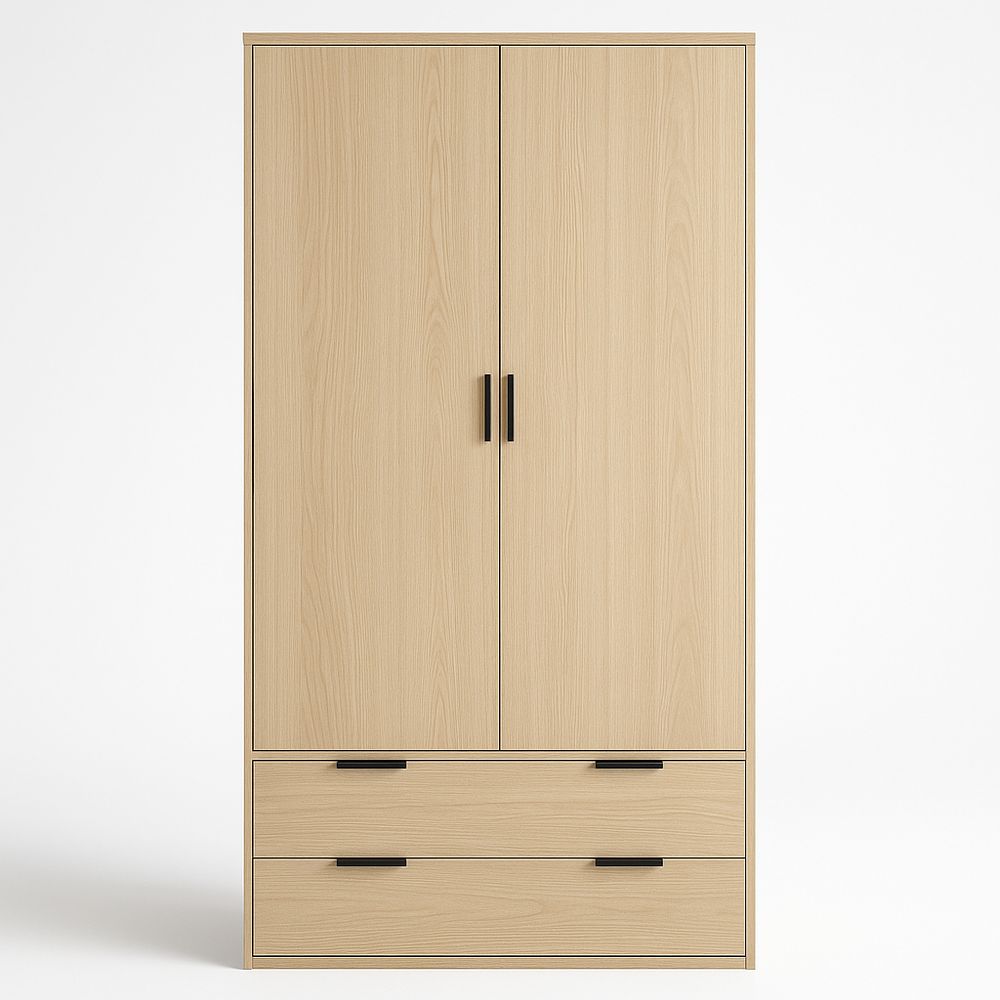 Wardrobe - light oak (1)