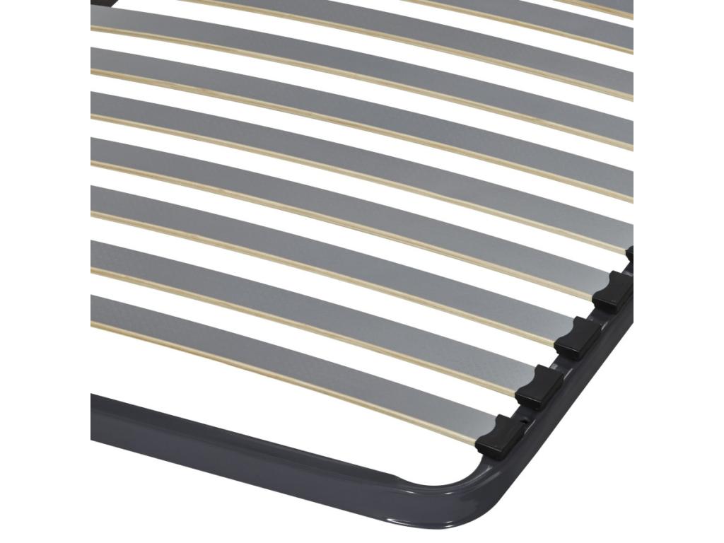 Cheneclair bed base with legs, 140x190 cm, Cheneclair - 40 Cheneclair wood - Made in France