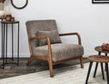 Scott Taupe Ribbed Lounge Chair