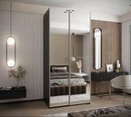 Wardrobe - Silver/White/Black