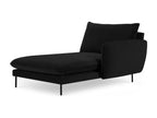Maisonchaleur - Maisonchaleur right-facing chaise longue in black velvet - 170x110x95cm