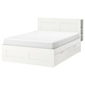 IKEA BRIMNES bed frame + storage/headboard