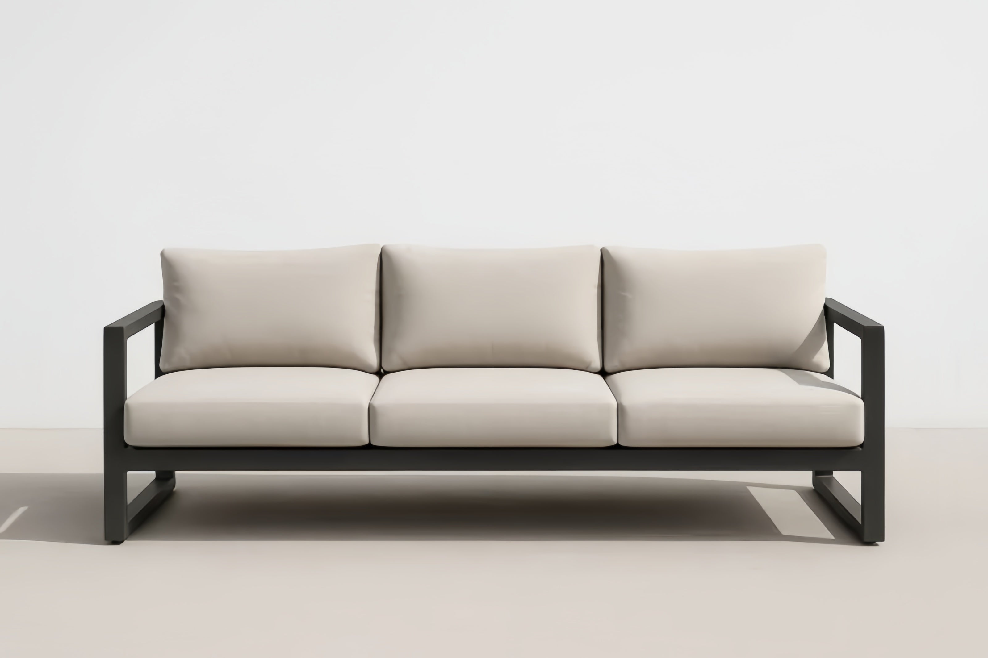 Sofa - Beige/Black