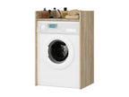 Washing machine cabinet 64x50x98 cm, 1 shelf, wood, Zenmobilier