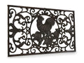 Rectangular Cast Iron Doormat, Brown, 64x39x2cm - Vintage Decor
