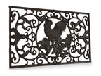 Rectangular Cast Iron Doormat, Brown, 64x39x2cm - Vintage Decor