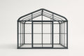300x200x250cm Grey Aluminium and Tempered Glass Greenhouse