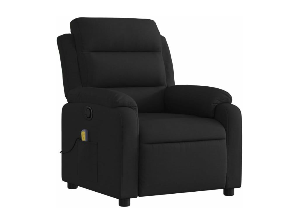 Black Fabric Reclining Massage Chair