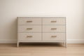 6-drawer cabinet in white composite wood