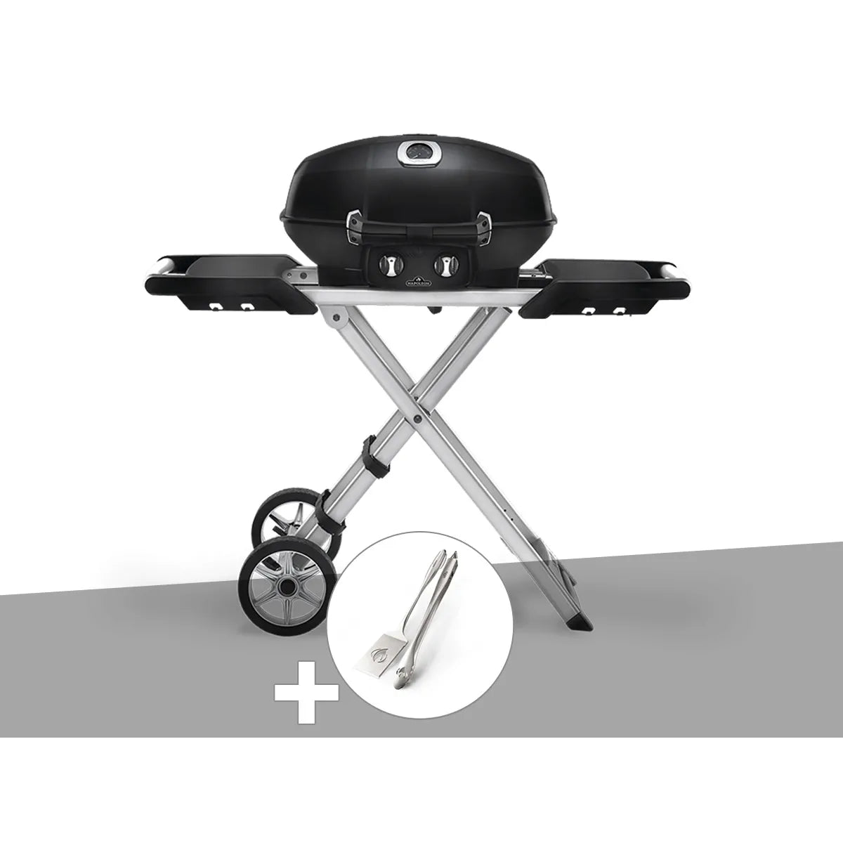 Napoleon Travel Q Pro 285X Gas Barbecue + 2-Piece Utensil Set