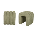sweeek Set of 2 contemporary fabric poufs