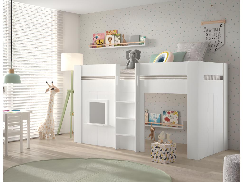 Loft Bed - White (3)
