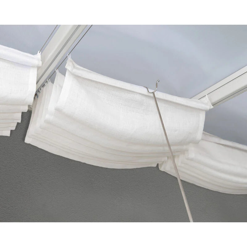 Canopia 3x3 Pergola Roof Blinds White 