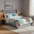 Menzzo Magorial Double Bed with Lift-Up Slatted Base, Velvet