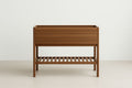 Acacia Wood Planter with Shelf 80 cm x 30 cm x 70 cm Brown