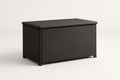 Black Woven Resin Storage Chest