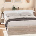id market Ciri freestanding headboard for 140 and 160 cm beds with storage, white and wood