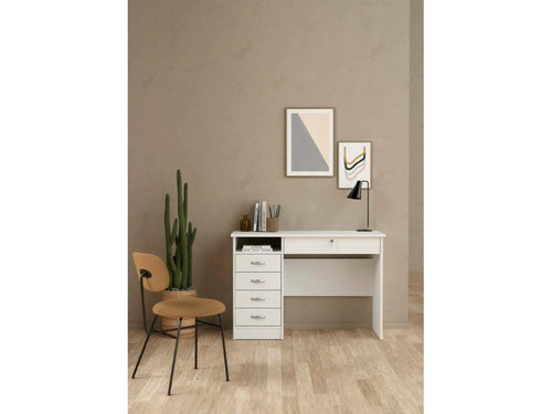 Amor Desk, Multipurpose PC Desk, Worktop, 109x48x75 cm, White