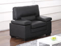 Buffalo leather armchair - Black