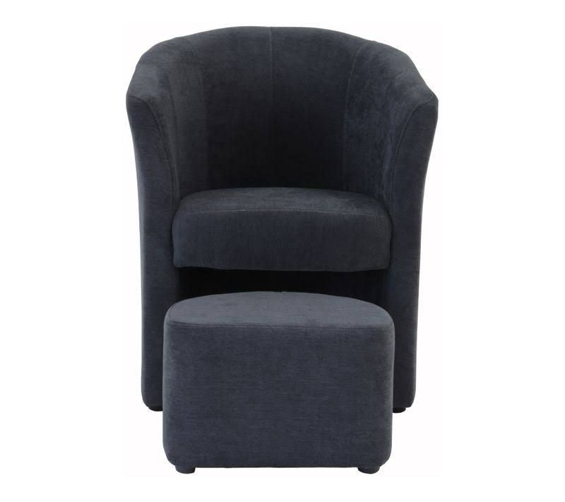 CLAYTON fabric convertible armchair and ottoman