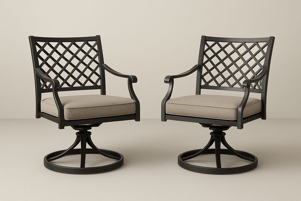 Chair Set - Black/Beige Grey
