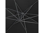 Alu Sun 4 Cantilever Garden Parasol - Rectangle - 3x4 m - Black - Decoopale base plates included