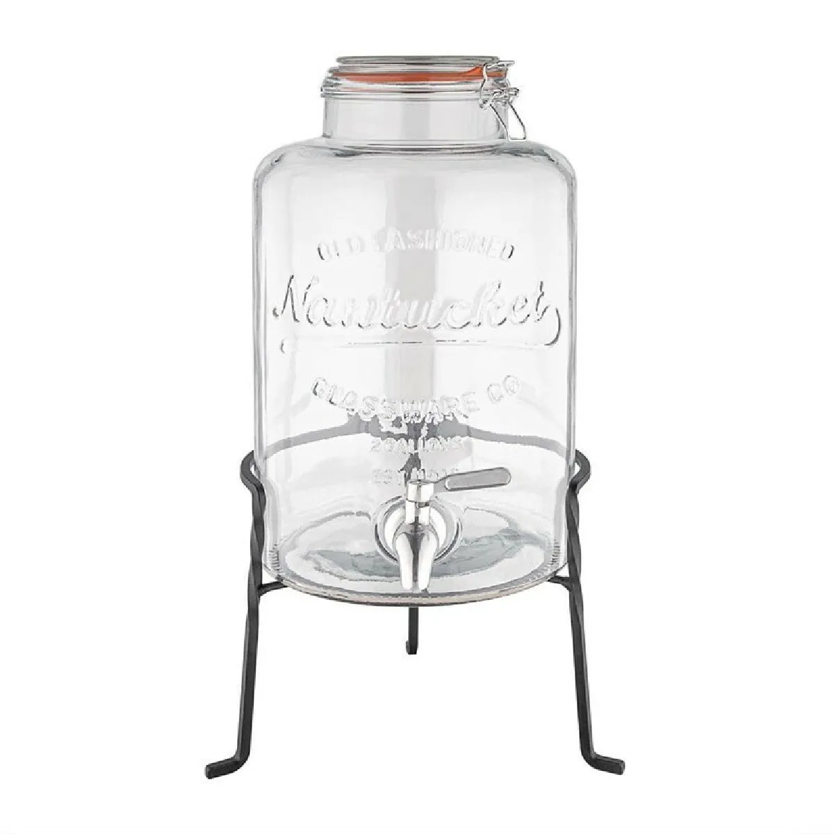 Retro Glass Water Dispenser with Base, 8.5 L - Olympia