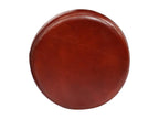 Set of 2 genuine leather bar stools