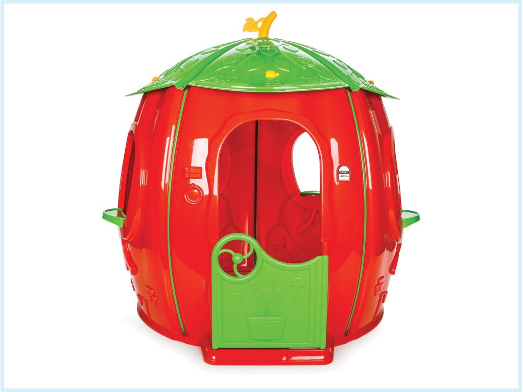 Strawberry-shaped plastic playhouse