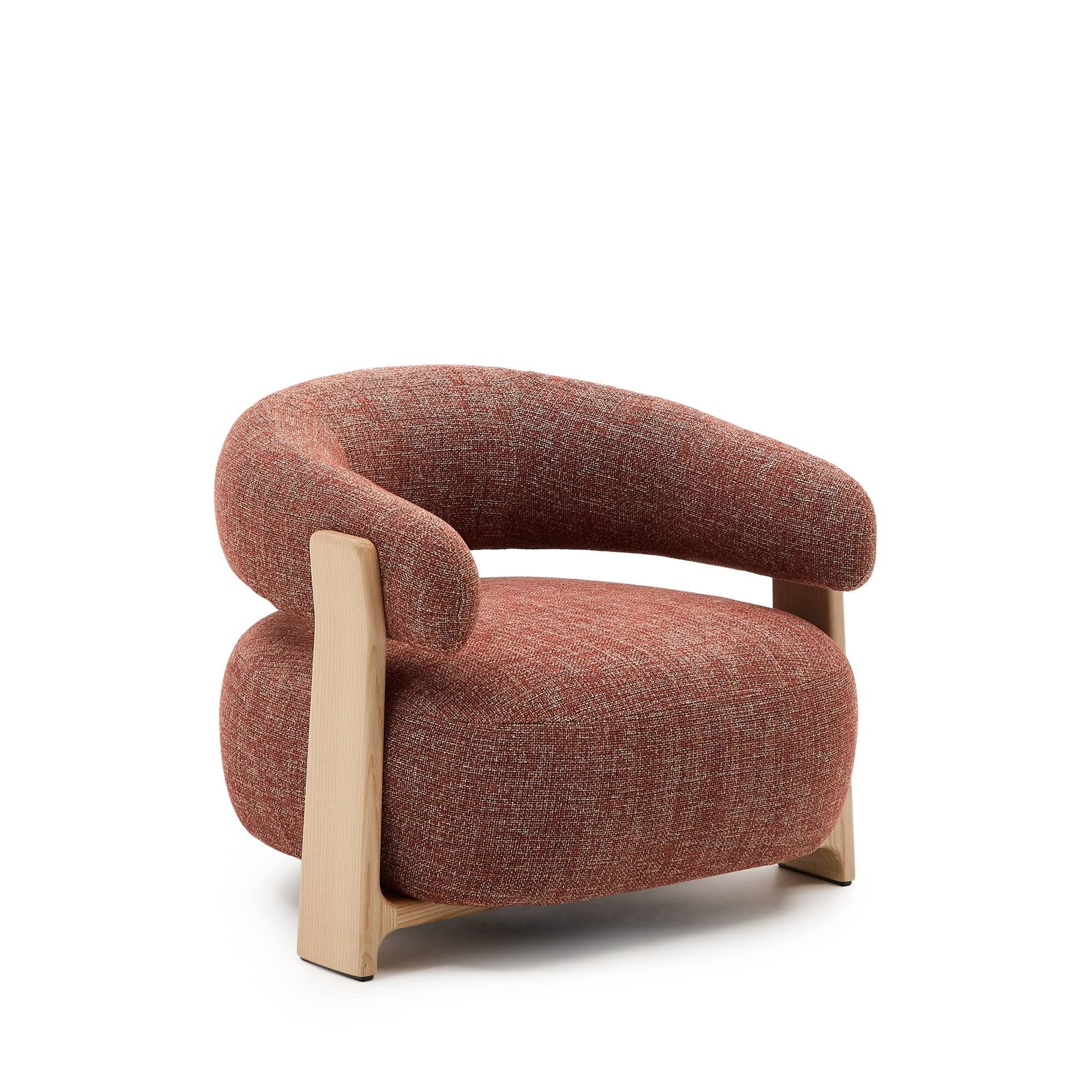 Wooden armchair, Beige Granite Kave Home