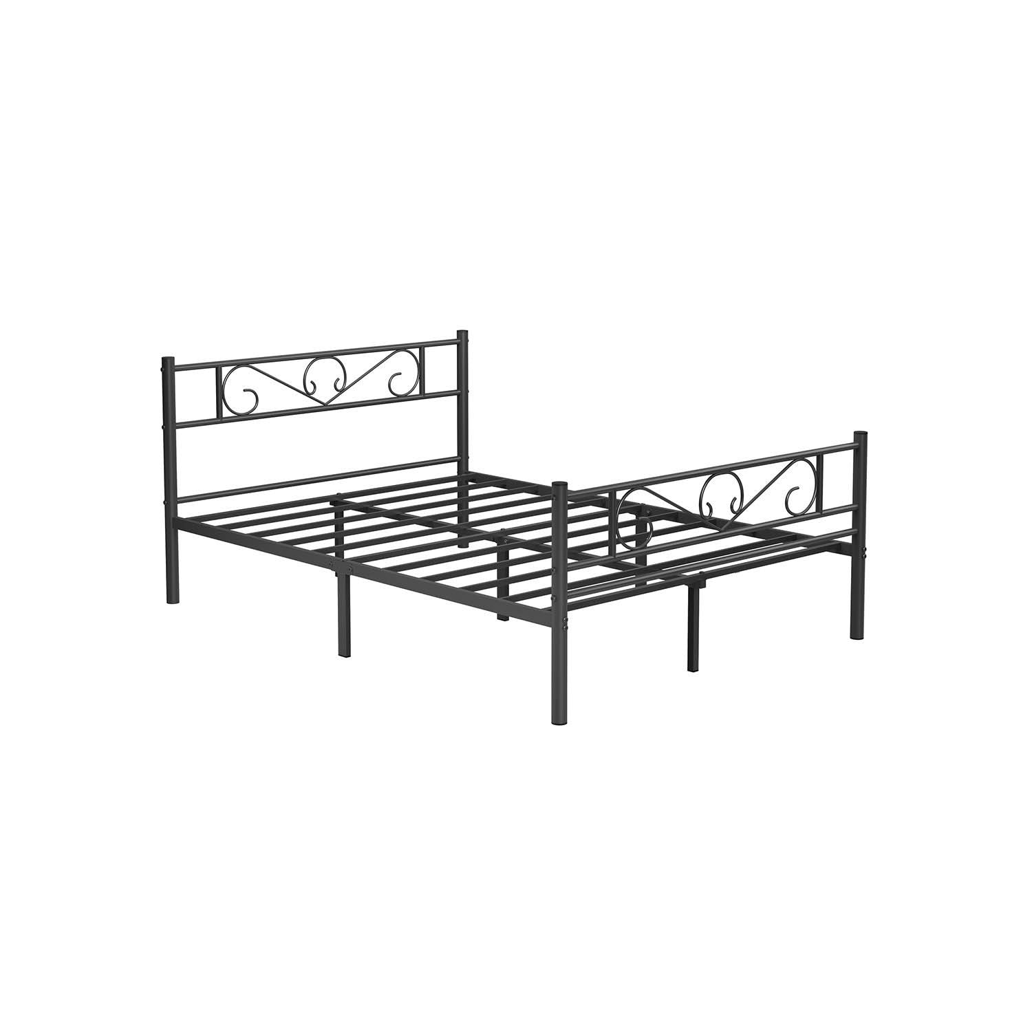 VASAGLE Double Bed 140 x 190 cm in Metal