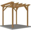 Solid wood pergola 2.3 x 2.3 m 